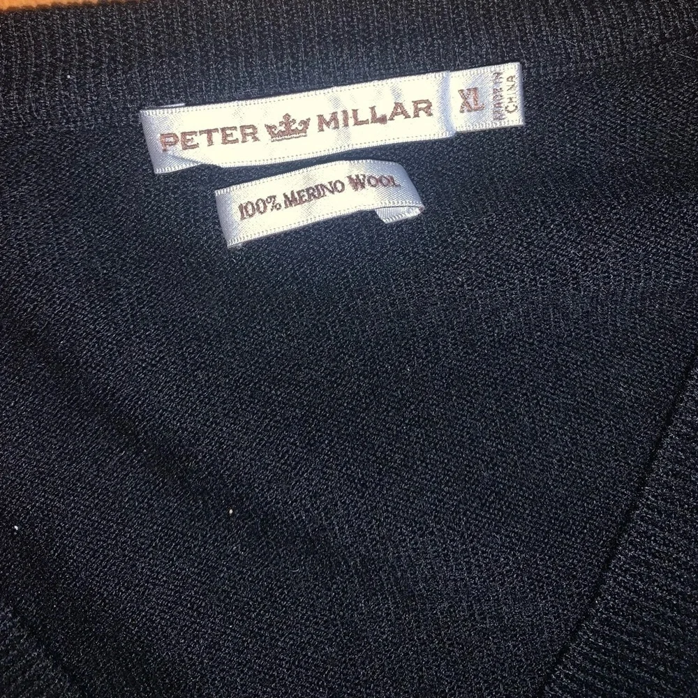 Peter Millar v-neck mens SEC sweater